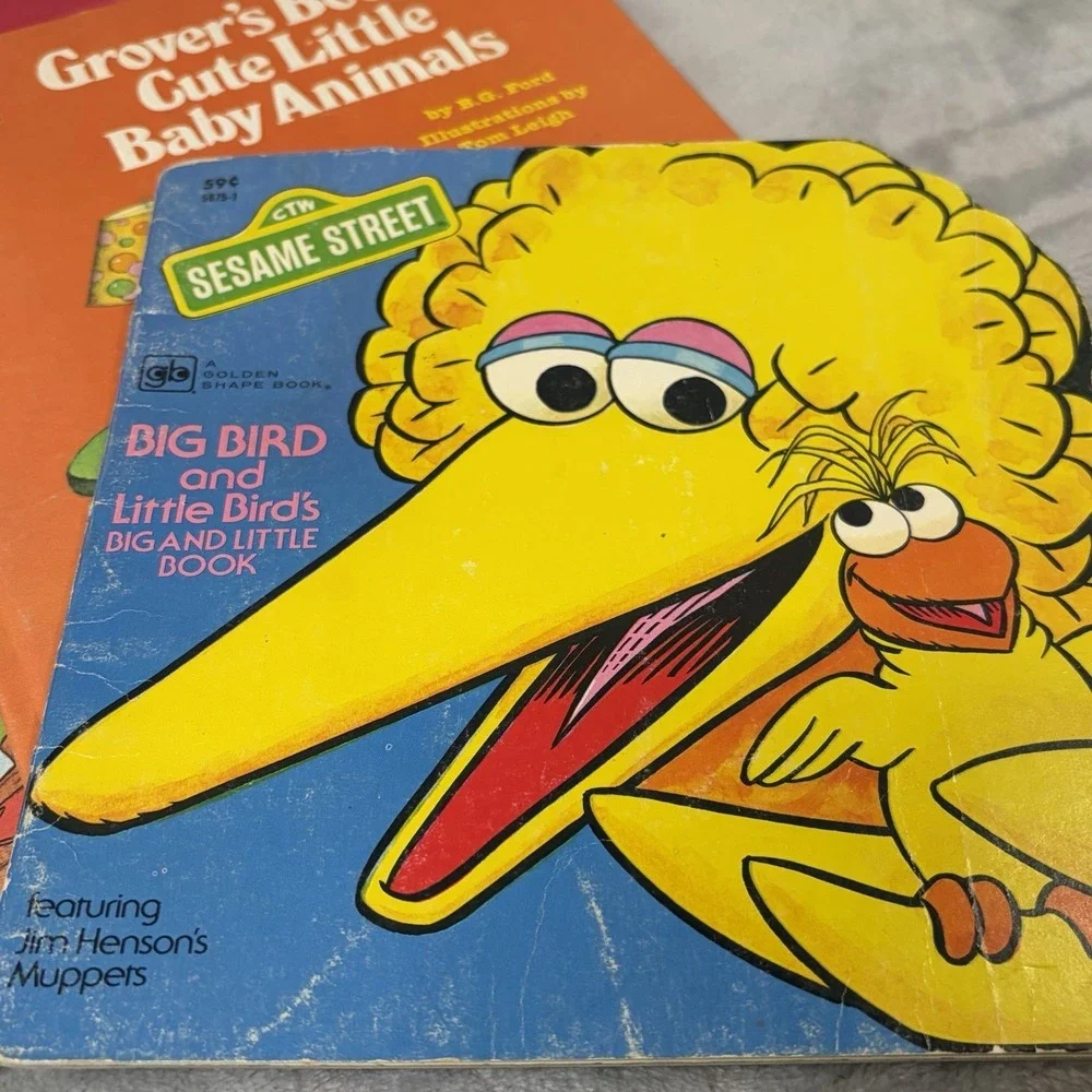 Sesame Street Book Lot 7 Vintage‎ Grover Big Bird Count Muppets 1970s 80s